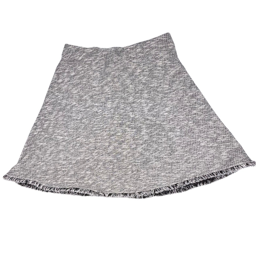 Daily Threads A-Line Skirt Soft Stretchy Weave Fringe Hem Medium Grunge Punk
